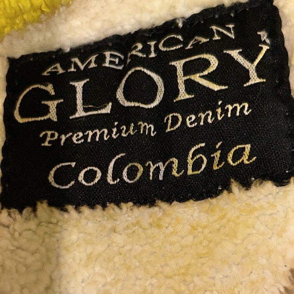 Glory Denim Trucker Jacket Tie Dye  sherpa lined fray hem  Size 3X  X Large - Picture 6 of 17